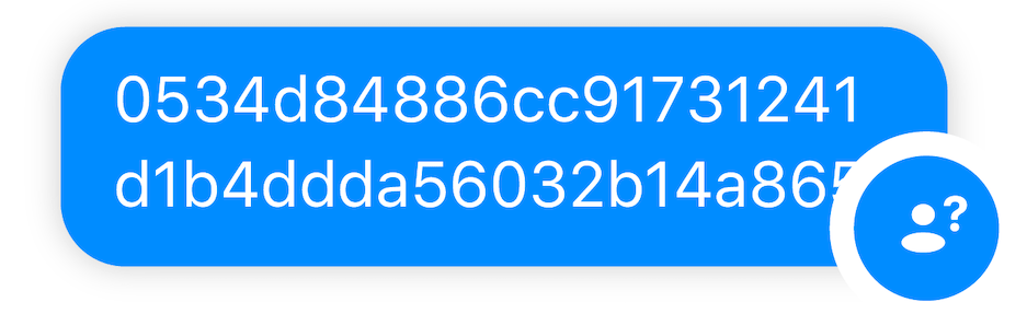 End-to-end encryption, no metadata linked to your real identity